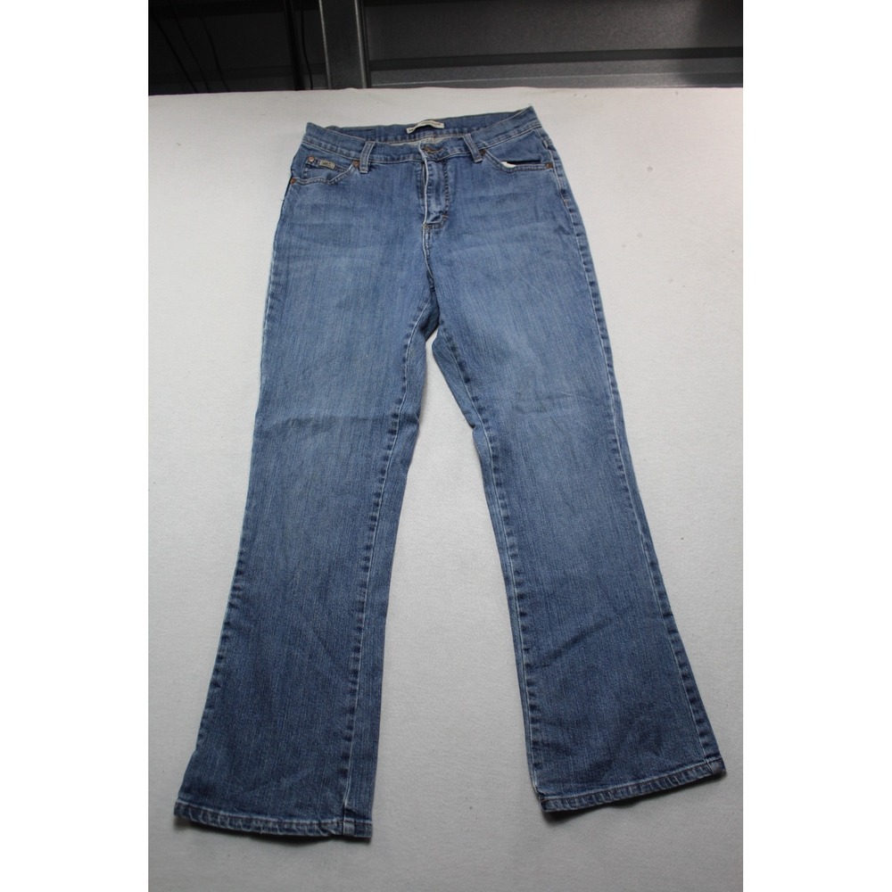 Lee Relaxed Bootcut Jeans Womens Size 10 Blue Excellent Mid Rise Denim
